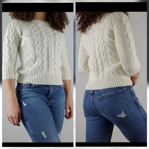 J Crew Cable Knit Sweater